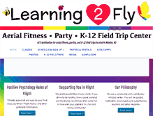 Tablet Screenshot of iamlearning2fly.com